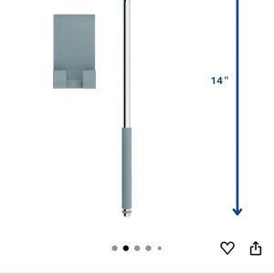 Adjustable Shower Grab Bar with Wall Mount - Gray